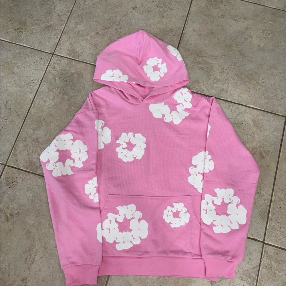 Pink Floral Hoodie